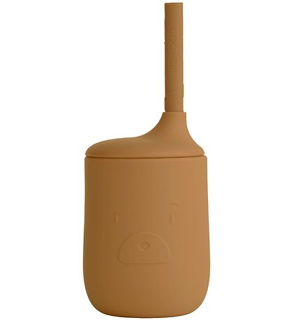 Liewood Cup w. Straws - Ellis - Mr Bear Golden Caramel Liewood Cup w. Straws - Ellis - Mr Bear Golden Caramel