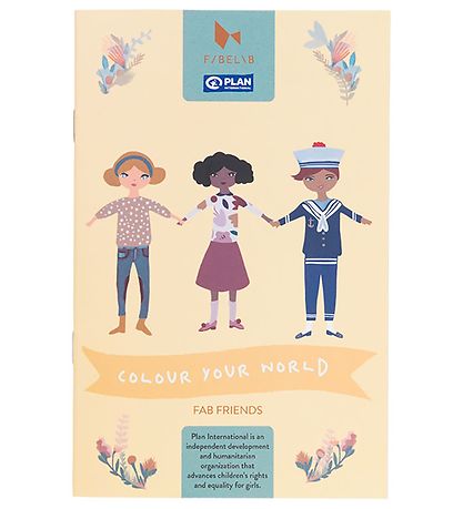PLAN International x Fabelab Värityskirja - Colour Sinun maailma