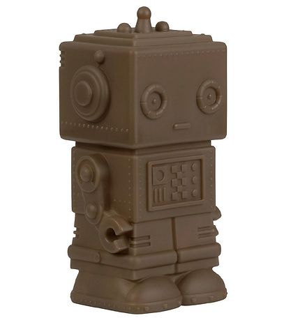 A Little Lovely Company Piggy Bank - 16cm - Robot - Ash Brown