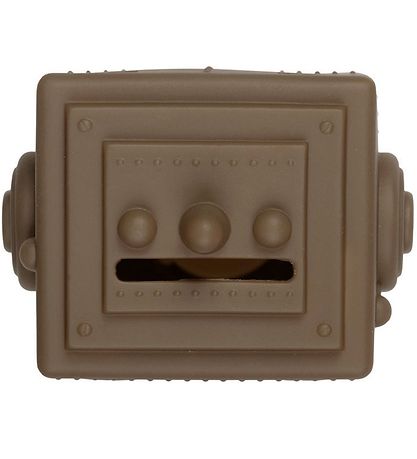 A Little Lovely Company Piggy Bank - 16cm - Robot - Ash Brown