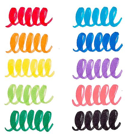 Ooly Jumbo Tusher - Big Bright Brush - 10 Stk. - Marglitað