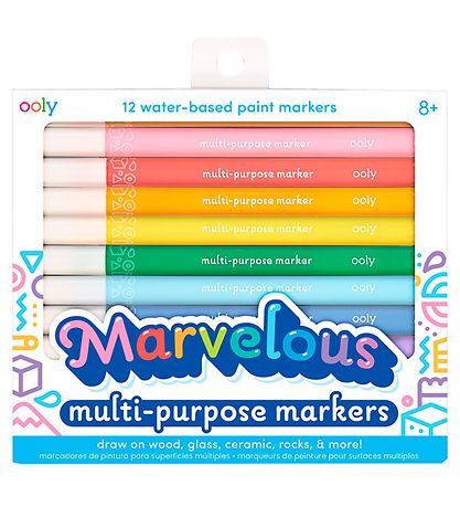 Ooly Marker - Water Based -based - 12 Pcs - Multicolour Ooly Marker - Water Based -based - 12 Pcs - Multicolour
