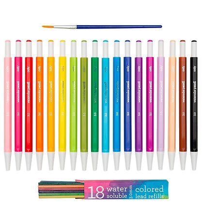 Ooly Watercolor Pen - Chroma Blends - Refillable - 18 Pcs - Mu