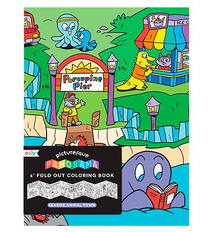 Ooly Uitvouwbaar Kleurboek - Panorama - Seaside Dierenstad