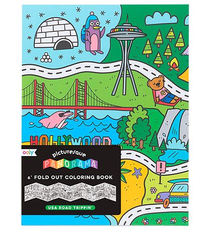 Ooly Uitvouwbaar Kleurboek - Panorama - VS Road Trippin'