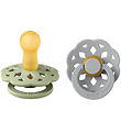 BIBS Bohemen Spenen - 2-pack - Maat 2 - Rond - Sage/Cloud