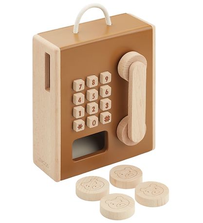 Liewood Wooden Toy - Phone - Rufus - Golden Caramel Multi Mix