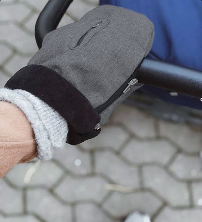 Gants de Poussette KongWalther - Østerbro - Gris Chiné/Polaire Gants de Poussette KongWalther - Østerbro - Gris Chiné/Polaire