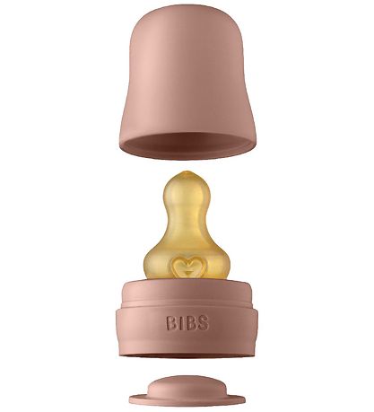 BIBS Bottle teat Set - 5 Parts - Slow Flow - Natural Rubber - Wo BIBS Bottle teat Set - 5 Parts - Slow Flow - Natural Rubber - Wo