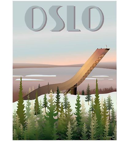 Vissevasse Poster - 30x40 - Oslo Holmenkollbakken