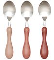 Sebra Spoon Set - Stainless Steel - Blossom Pink