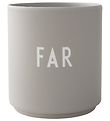 Design Letters Cup - Favourite - Father - Grey