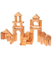 Grimms Wooden Toy - Building Blocks - 60 pcs - Natural Grimms Wooden Toy - Building Blocks - 60 pcs - Natural