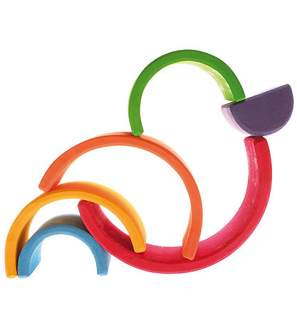 Grimms Wooden Toy - Rainbow - 6 Parts - Multicolour