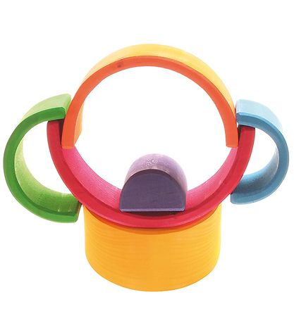 Grimms Wooden Toy - Rainbow - 6 Parts - Multicolour