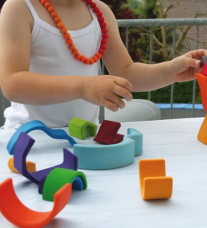 Grimms Wooden Toy - Rainbow - 6 Parts - Multicolour