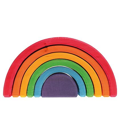 Grimms Wooden Toy - Rainbow - 6 Parts - Multicolour