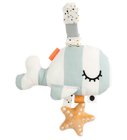 Done By Deer Clip Toy - Sea Friends - Blue/Mustard