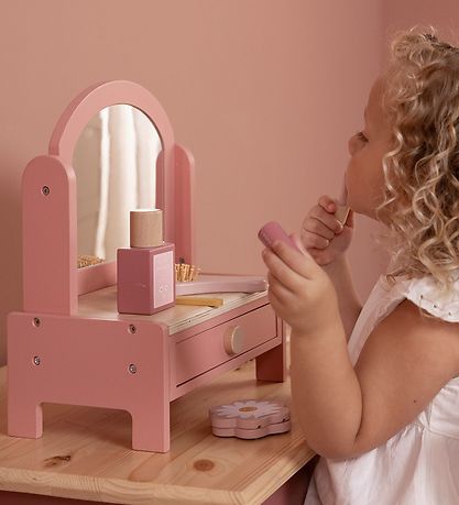 Little Dutch Sminkbord - Trä - Rosa