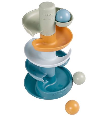 Little Dutch Balacing Ball Track - Spiral Tower - Blue