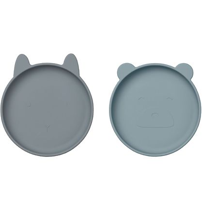 Liewood Plates - Silicone - 2-Pack - Olivia - Blue Mix