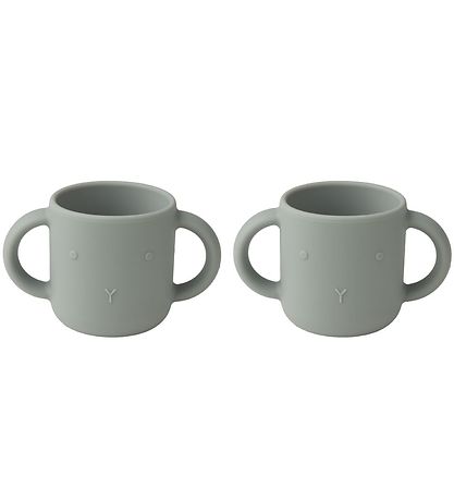 Liewood Cups - 2-Pack - Gene - Silicone - Rabbit Dove Blue Liewood Cups - 2-Pack - Gene - Silicone - Rabbit Dove Blue