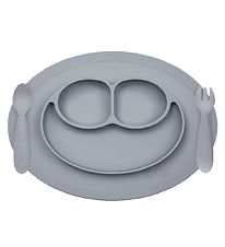 EzPz Dinner Set - Silicone - 3 Parts - Grey EzPz Dinner Set - Silicone - 3 Parts - Grey