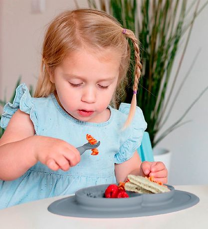 EzPz Geschirr-Set - Silikon - 3 Teile - Grau EzPz Geschirr-Set - Silikon - 3 Teile - Grau