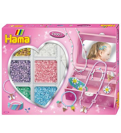 Hama Midi Bead Set - 2400 pcs - Jewelry - Pastel Hama Midi Bead Set - 2400 pcs - Jewelry - Pastel