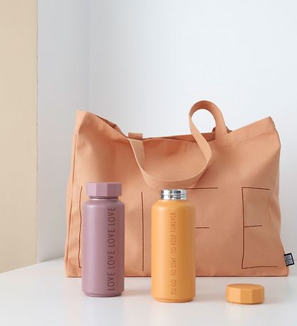 Design Letters Thermofles - To Go - 500ml - Oranje Design Letters Thermofles - To Go - 500ml - Oranje