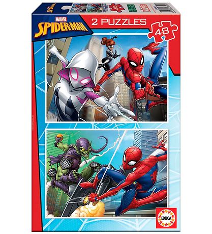 Puzzle Educa - 2 x 48 Briques - Spider-Man Puzzle Educa - 2 x 48 Briques - Spider-Man