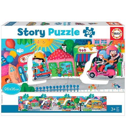 Educa Puzzel - 26 Bakstenen - Vehicles In The City