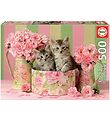 Educa Jigsaw Puzzle - 500 Bricks - Kittens With Roses Educa Jigsaw Puzzle - 500 Bricks - Kittens With Roses