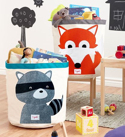 3 Sprouts Storage Basket Basket - 44.5x43 - Raccoon
