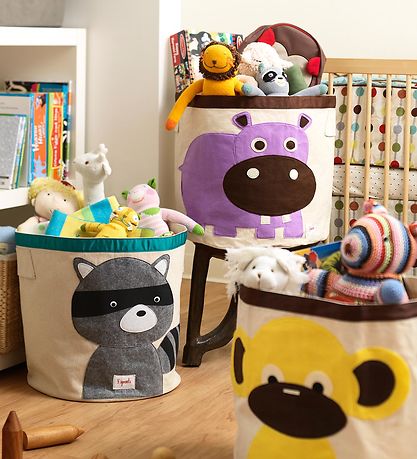 3 Sprouts Storage Basket Basket - 44.5x43 - Raccoon