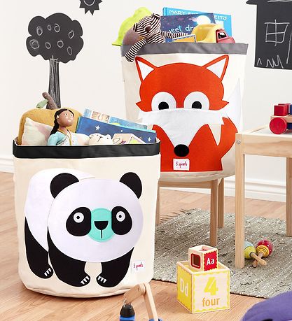 3 Sprouts Storage Basket Basket - 44.5x43 - Panda