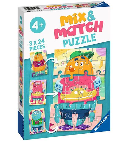 Puzzle Ravensburger - 3x24 Briques - Mix & Match Puzzle Ravensburger - 3x24 Briques - Mix & Match