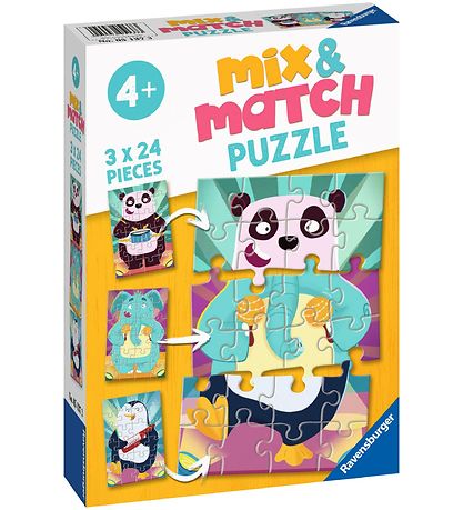 Ravensburger Jigsaw Puzzle - 3x24 Bricks - Mix & Match Ravensburger Jigsaw Puzzle - 3x24 Bricks - Mix & Match