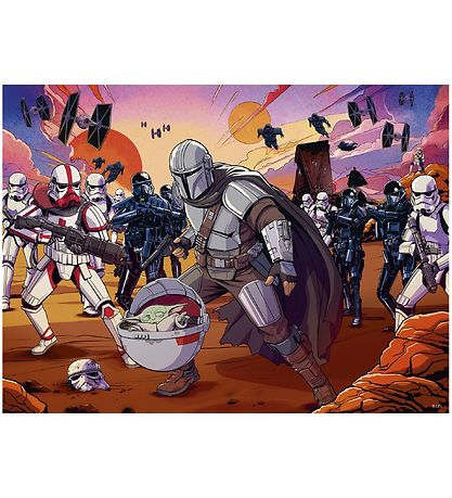 Ravensburger Puzzle Game - 200 Bricks - The Mandalorian Face-Off Ravensburger Puzzle Game - 200 Bricks - The Mandalorian Face-Off