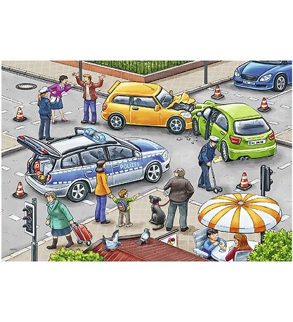 Puzzle Ravensburger - 2x12 Briques - Blue Lights On The Way Puzzle Ravensburger - 2x12 Briques - Blue Lights On The Way