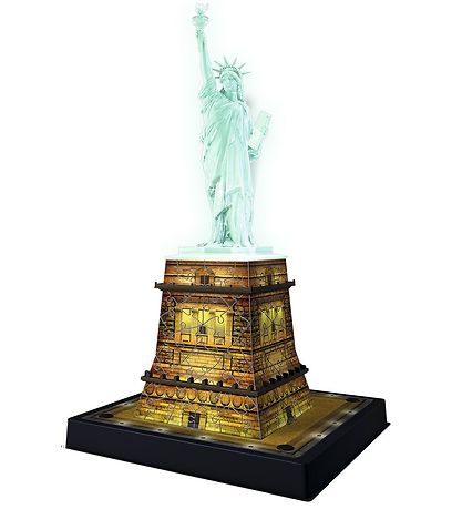 Ravensburger 3D Puzzle Game - 120 Bricks - Statue of Liberty Nig Ravensburger 3D Puzzle Game - 120 Bricks - Statue of Liberty Nig