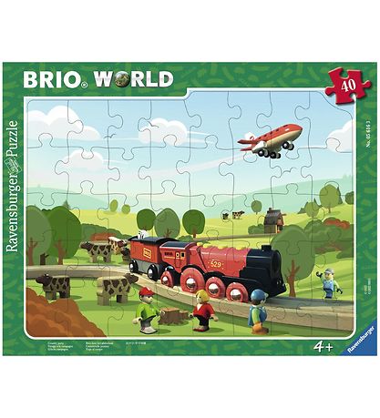 Puzzle Ravensburger - 40 Briques - BRIO Mighty Red Puzzle Ravensburger - 40 Briques - BRIO Mighty Red