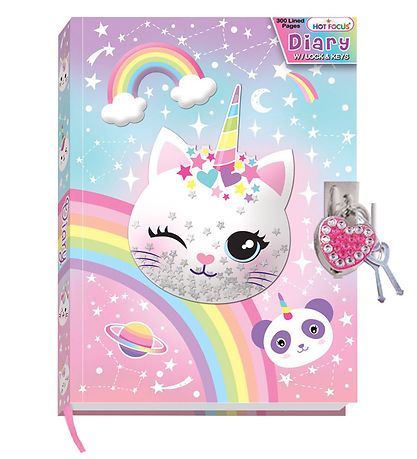 Hot Focus Diary w. Lock - Mica cat Hot Focus Diary w. Lock - Mica cat