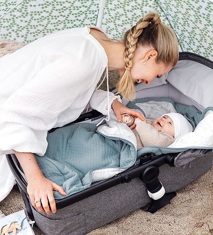 Voksi Fußsack - Breeze Light - 100 cm - Warm Beige Fields