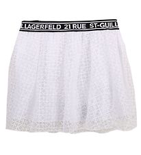 Karl Lagerfeld 스커트 - 오가닉 비전 - 화이트 포함 로고 Karl Lagerfeld 스커트 - 오가닉 비전 - 화이트 포함 로고