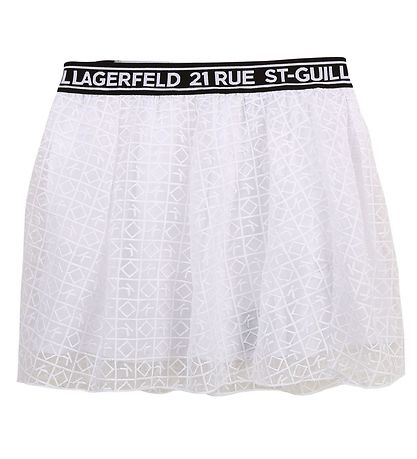 Karl Lagerfeld Skirt - Organic Vision - White w. Logos
