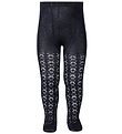 Condor Tights - Navy w. Pointelle Condor Tights - Navy w. Pointelle