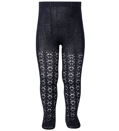 Condor Tights - Navy w. Pointelle Condor Tights - Navy w. Pointelle