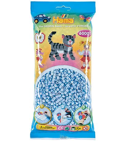 Hama Midi Beads - 6000 pcs - 97 Pastel Ice blue