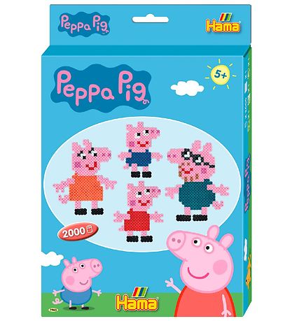 Hama Midi Bead Set - 2000 pcs - Peppa Pig Hama Midi Bead Set - 2000 pcs - Peppa Pig